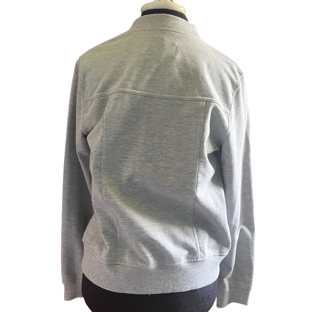Sanctuary Light Gray Ruffle Zip-Up Jacket - Picture 3 of 6
